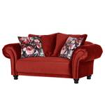 Sofa Lusse (2-Sitzer) Samt - Kirschrot