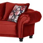 Sofa Lusse (2-Sitzer) Samt - Kirschrot