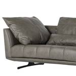 Bigsofa Ruona Echtleder - Grau - Breite: 300 cm