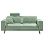 Sofa Pomos (3-Sitzer) Webstoff - Mintgrau