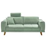 Sofa Pomos (2-Sitzer) Webstoff - Mintgrau