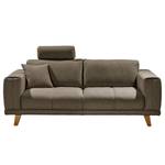 Sofa Pomos (2-Sitzer) Webstoff - Braun