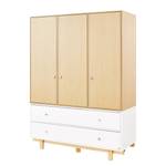 Armoire Boks grande à 3 portes Blanc - Bois manufacturé - 141 x 191 x 57 cm