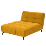 Chaise longue Bellmore microvezel - Mosterdgeel