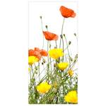 Raumteiler Wild Flowers Mikrofaser / Polyester - Gelb / Orange