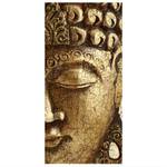 Paneel Vintage Buddha microvezel/polyester - goudkleurig