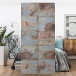 Paneel Shabby Industrial Metaal microvezel/polyester - grijs