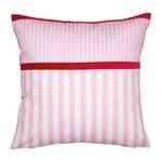 Kussensloop Big Stripe katoen - Kersenrood