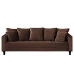 Sofa Elnora (3-Sitzer) Samt - Braun