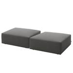 Ecksofa Elements XII Webstoff - Stoff TBO: 19 woven grey