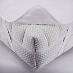 Fixspannauflage Laceby Baumwollstoff / Polyester - Weiß - 100 x 200 cm