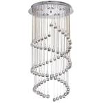 Suspension Hallway I Verre cristallin / Acier - 5 ampoules