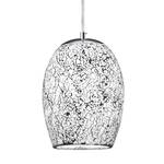 Hanglamp Crackle II glas/staal - 1 lichtbron