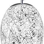 Suspension Crackle II Verre / Acier - 1 ampoule