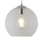 Hanglamp Balls I transparant glas/staal - 1 lichtbron - Wit