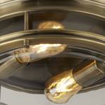 Plafondlamp Edinburgh transparant glas/staal - 2 lichtbronnen