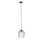 Hanglamp Riva glas/ijzer - 1 lichtbron - Grijs