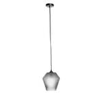 Hanglamp Nomi glas/ijzer - 1 lichtbron - Grijs