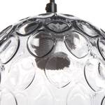 Hanglamp Corona glas/ijzer - 1 lichtbron - Grijs