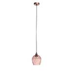 Pendelleuchte Mono Glas / Eisen - 1-flammig - Pink