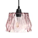 Hanglamp Aurea glas/ijzer - 1 lichtbron - Roze