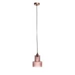 Pendelleuchte Mona Glas / Eisen - 1-flammig - Pink