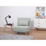 Slaapfauteuil ELANDS geweven stof - Geweven stof Nims: Lichtgrijs - Beige