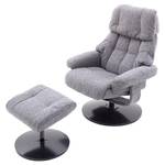 Relaxfauteuil Bloomer II geweven stof - grijs