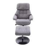 Relaxfauteuil Bloomer II geweven stof - grijs