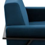 Fauteuil Hanko I fluweel - Velours Ravi: Marineblauw