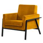 Fauteuil Hanko I Velours - Velours Ravi: Jaune moutarde