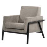 Fauteuil Hanko I Tissu - Tissu Lito: Gris clair