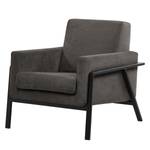 Fauteuil Hanko I Tissu - Tissu Lito: Gris