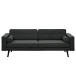 Sofa Vagnas I (3-Sitzer) Webstoff - Webstoff Nere: Schwarz