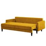 Canapé convertible Koski I Tissu - Tissu Lito: Jaune maïs