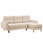 Ecksofa Kaavi I Webstoff - Webstoff Deran: Creme - Longchair davorstehend rechts