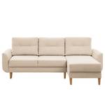 Ecksofa Kaavi I Webstoff - Webstoff Deran: Creme - Longchair davorstehend rechts