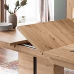 Eettafel Buena balkeneikenhouten look/antracietkleurig