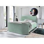 Lit boxspring Avelina Menthe - 180 x 200cm