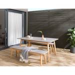 Set da giardino Lindholm I (3 pezzi) Grigio - Legno massello - 160 x 73 x 90 cm