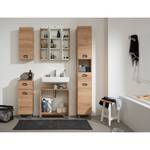 Armoire de toilette Saskia Éclairage inclus - Imitation chêne Riviera - Largeur : 65 cm