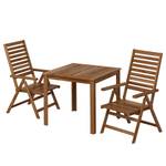 Set da giardino Mimo V (3 pezzi) Marrone - Legno massello