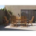 Set da giardino Mimo IV (7 pezzi) Marrone - Legno massello - 359 x 107 x 234 cm