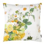 Housse de coussin Sicilia Coton - Blanc / Citron