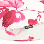 Housse de coussin Yamina Coton - Blanc / Rose vif - 40 x 40 cm
