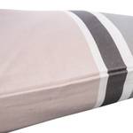 Kissenbezug Stripes Pastel Baumwollstoff - Altrosa / Grau