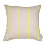 Kussensloop Neon Stripes textielmix - Lichtgeel - 45 x 45 cm