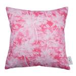 Kissenbezug Pink Palm Baumwollstoff - Weiß / Rot - 40 x 40 cm