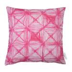 Kussensloop T-Rhombus katoen - roze/wit - 40 x 40 cm