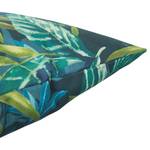 Kissenbezug Mysterious Tropic Baumwollstoff - Grün / Blau - 45 x 45 cm